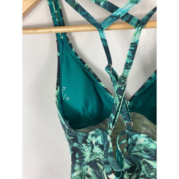 Athleta Napali Cross Strap Tankini Swimsuit Size xs/s - Picture 7 of 9